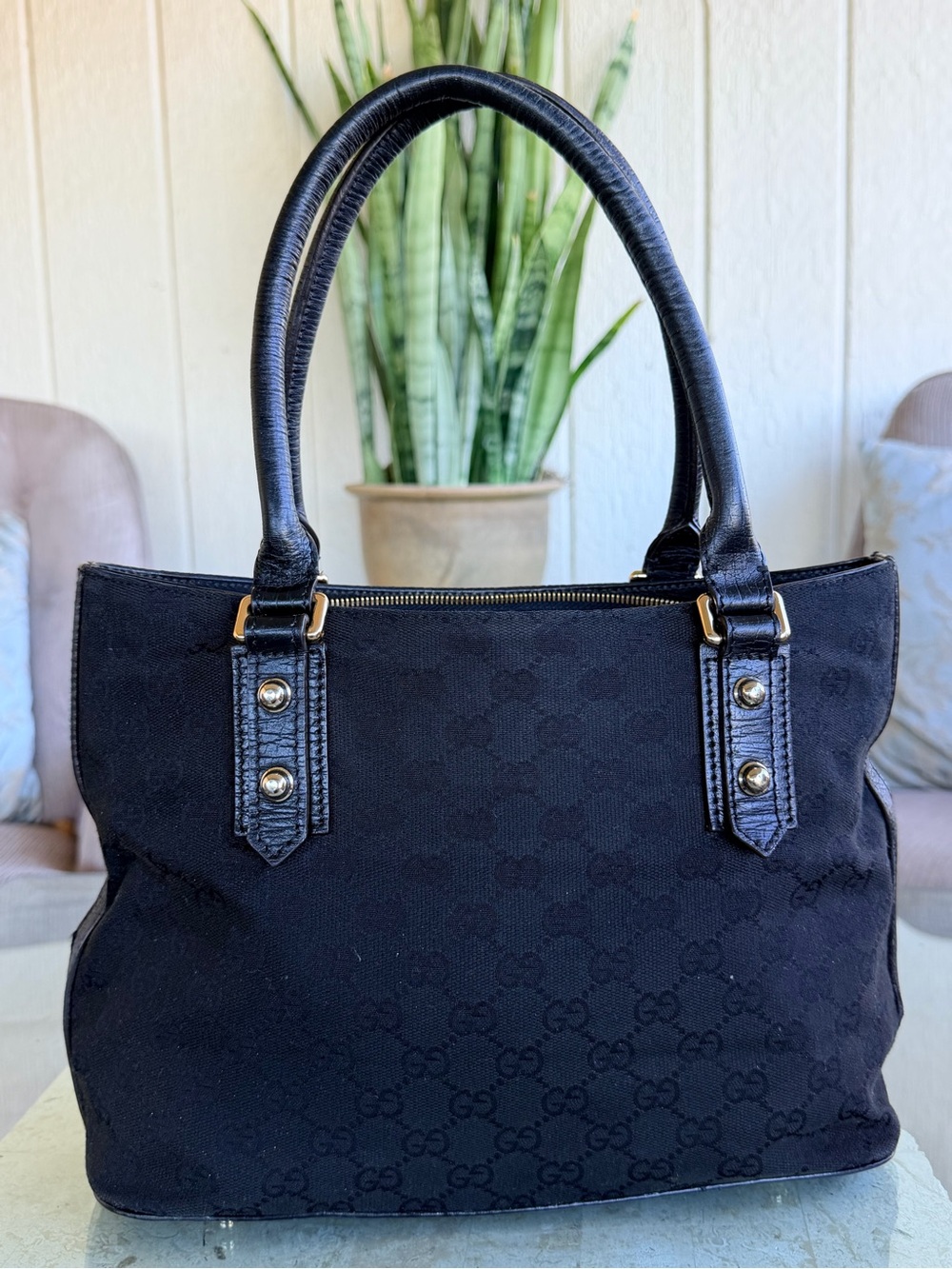 Gucci Sherry line In Black Shoulder Bag💝💝💝 - Picture 6 of 9